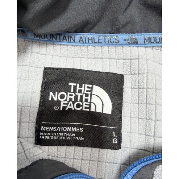 North Face Mountain Athletic Jacket Mens L Full Zip Thermal Fleece Lined Gray - Picture 5 of 7